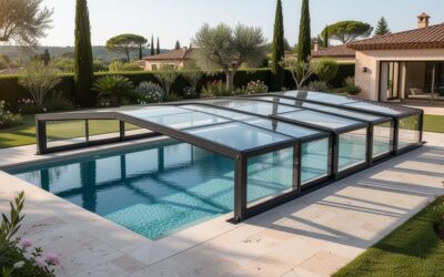 Comparatif des 5 meilleurs abris de piscine en 2026 : Abrisud, Rénoval, Gustave Rideau, Sokool, Abridéal